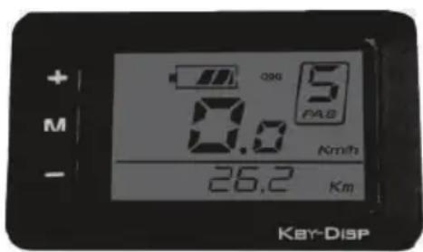 + M - Q90 5 PAB 0.0 Km/h 26,2 Km KEY-DISP