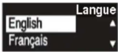 Langue English Français