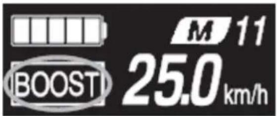 M 11 25.0 km/h BOOST