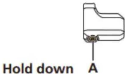 Hold down A