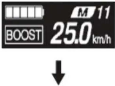 M 11 25.0 km/h BOOST