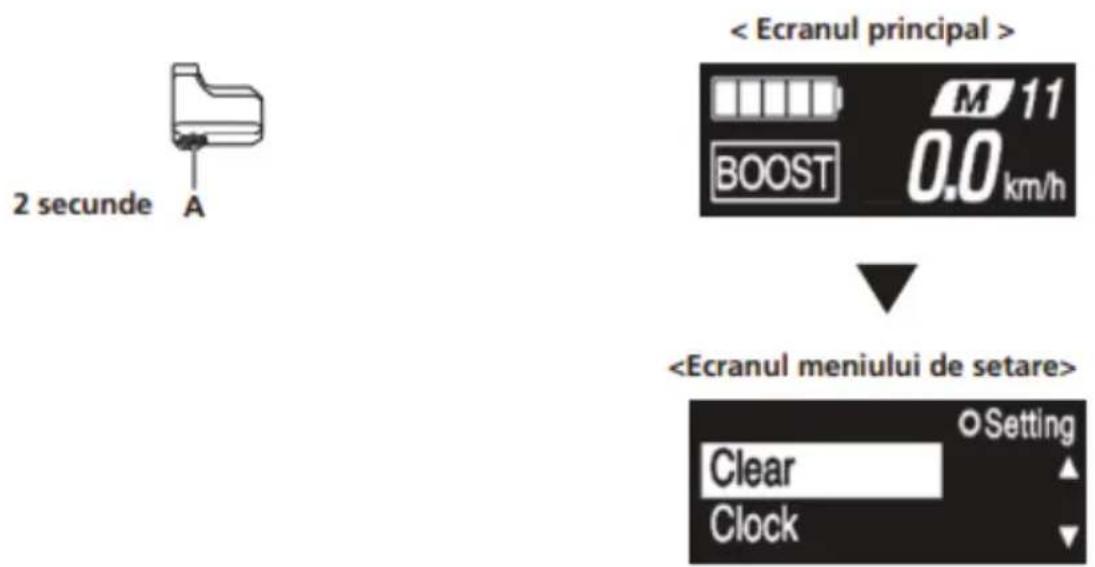 2 secundé A M 11 BOOST 0.0 km/h Clear Setting Clock