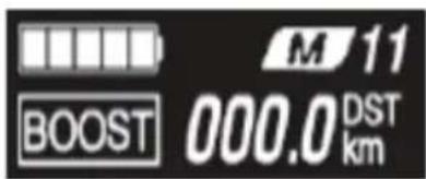 M 11 BOOST 000.0 DST km