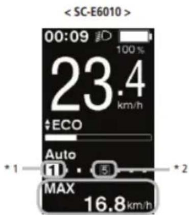00:09 100% 23.4 km/h ECO Auto 11 · 5 MAX 16.8 km/h *1 *2
