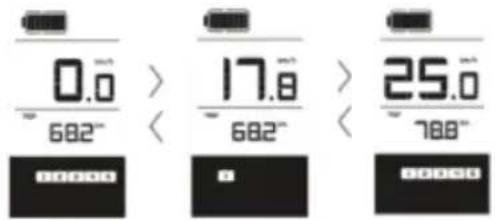 0.0 ~ 682" 17.8 ~ 682" 25.0 ~ 788"