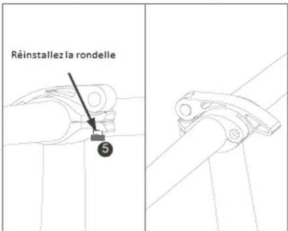 Réinstallez la rondelle ⑤