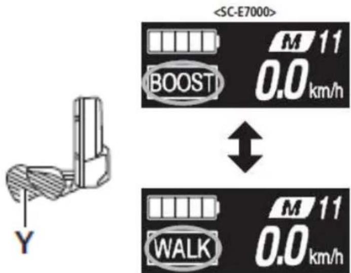 EMG Lord - Commutazione alla modalità [WALK] (modalità di servoassistenza Walk) - 1