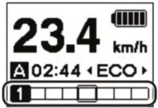EMG Lord - Affichage de la vitesse engagée et des données relatives à la promenade - 1