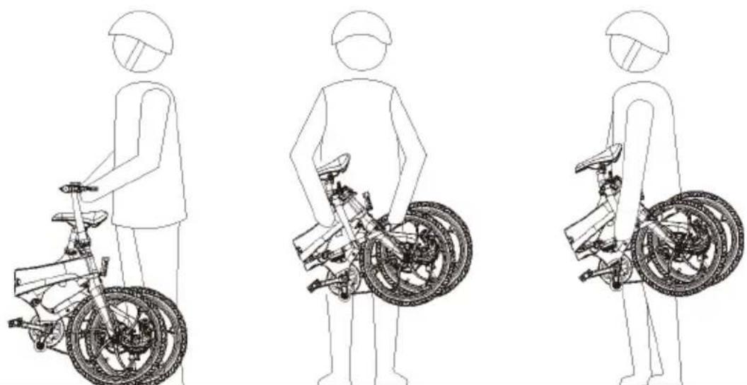 BOHLT X200or - Hoe u de fiets moet duwen en dragen - 1