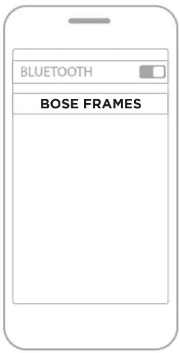 BOSE Frames Rondo - CONNECT USING THE BLUETOOTH MENU ON YOUR MOBILEDEVICE - 2