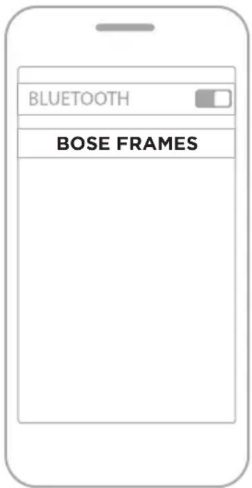 BOSE Frames Rondo - CSATLAKOZTATÁS A MOBILESZKÖZ BLUETOOTH MENÜJÉNEK HASZNÁLATÁVAL - 2