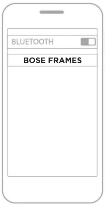 BOSE Frames Rondo - ANSLUT VIA BLUETOOTH-MENYN PÅ DEN MOBILA ENHETEN - 2