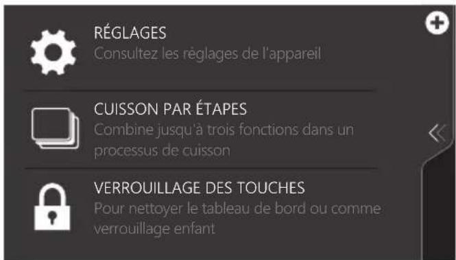 ASKO OCSM8478GG - Utilisation du menu « plus - 2