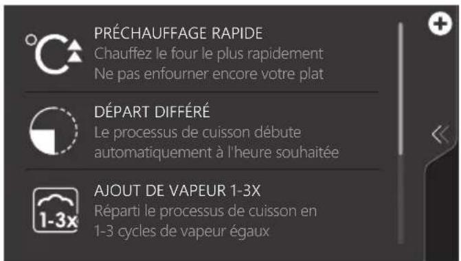 ASKO OCSM8478GG - Utilisation du menu « plus - 3