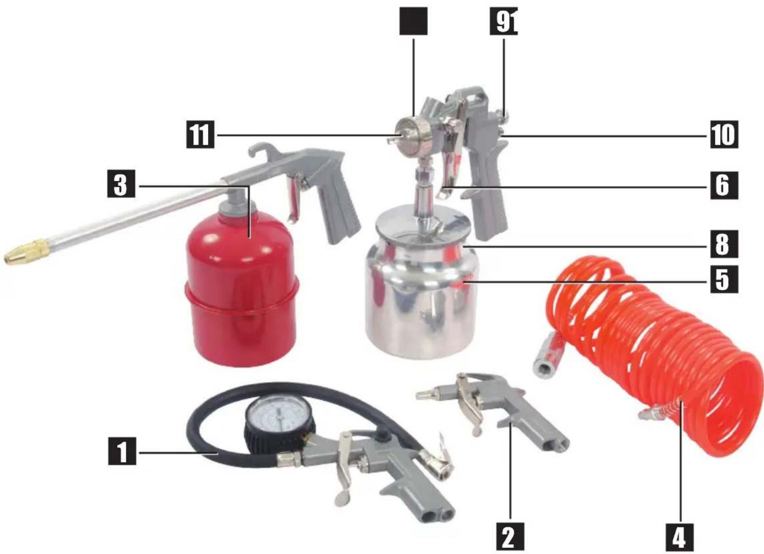 SILVERLINE 633548 - Air Tools &amp; Compressor Accessories Kit - 2