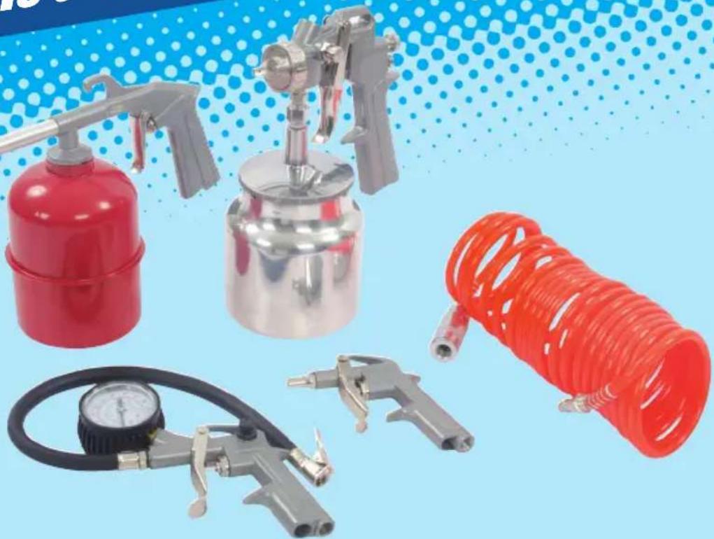 SILVERLINE 633548 - Air Tools &amp; Compressor Accessories Kit - 1