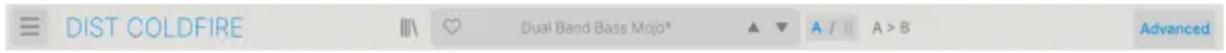 Arturia Dist COLDFIRE - Barre d'outils supérieure - 1
