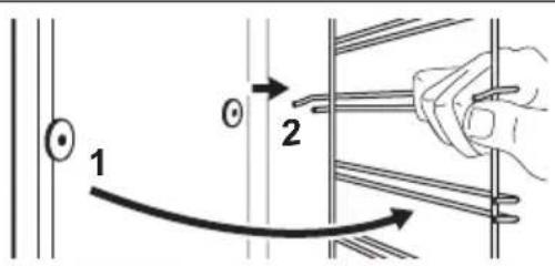 ELECTROLUX KOMFP46TX - Comment retirer : supports de grille - 2
