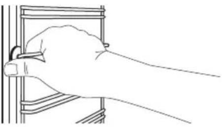 ELECTROLUX KOMFP46TX - Come rimuovere: Supporti del ripiano - 1