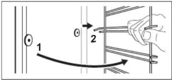 ELECTROLUX KOMFP46TX - How to remove: Shelf supports - 2