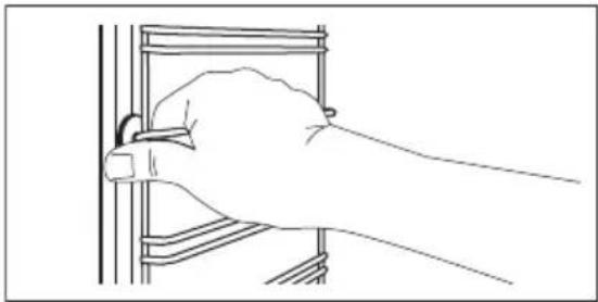 ELECTROLUX KOMFP46TX - How to remove: Shelf supports - 1