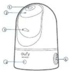 eufy Solo IndoorCam 2K Pan & Tilt - Cama de interior 2K Pan & Tilt - 1