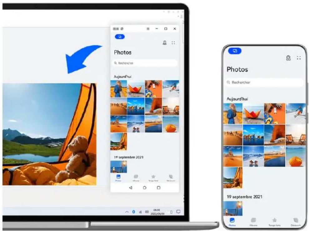 HUAWEI Mate 50 Pro - Transférer des fichiers entre votre appareil et votre ordinateur portable en les faisant glisser - 1