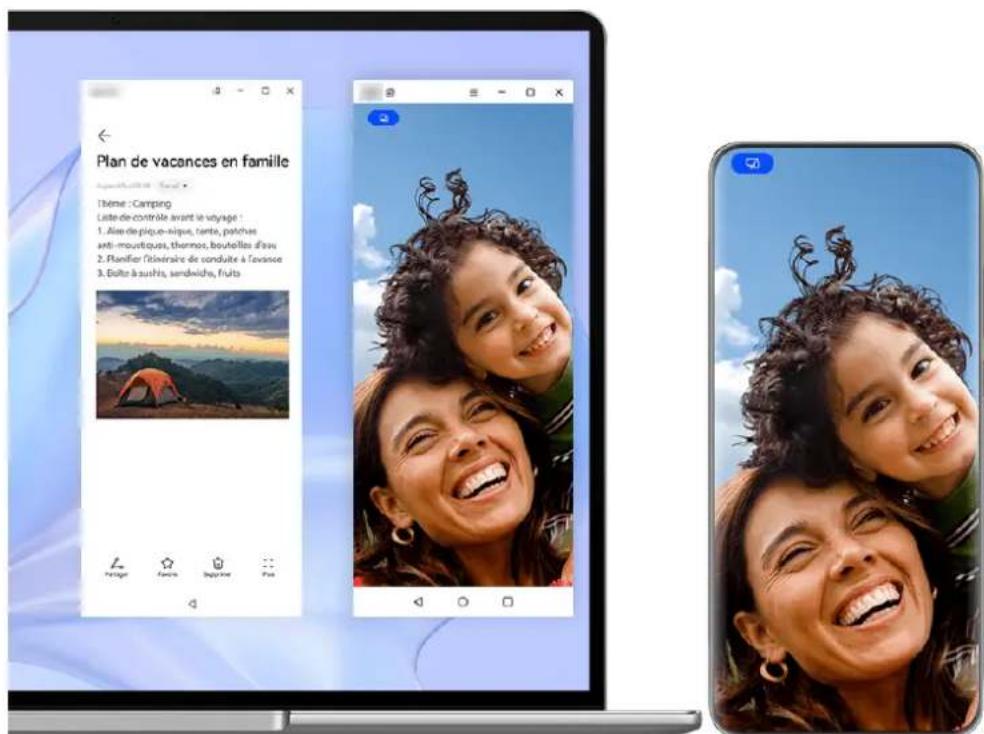 HUAWEI Mate 50 Pro - Ouvrir plusieurs fenêtres d'applications de votre appareil sur votre ordinateur portable - 1