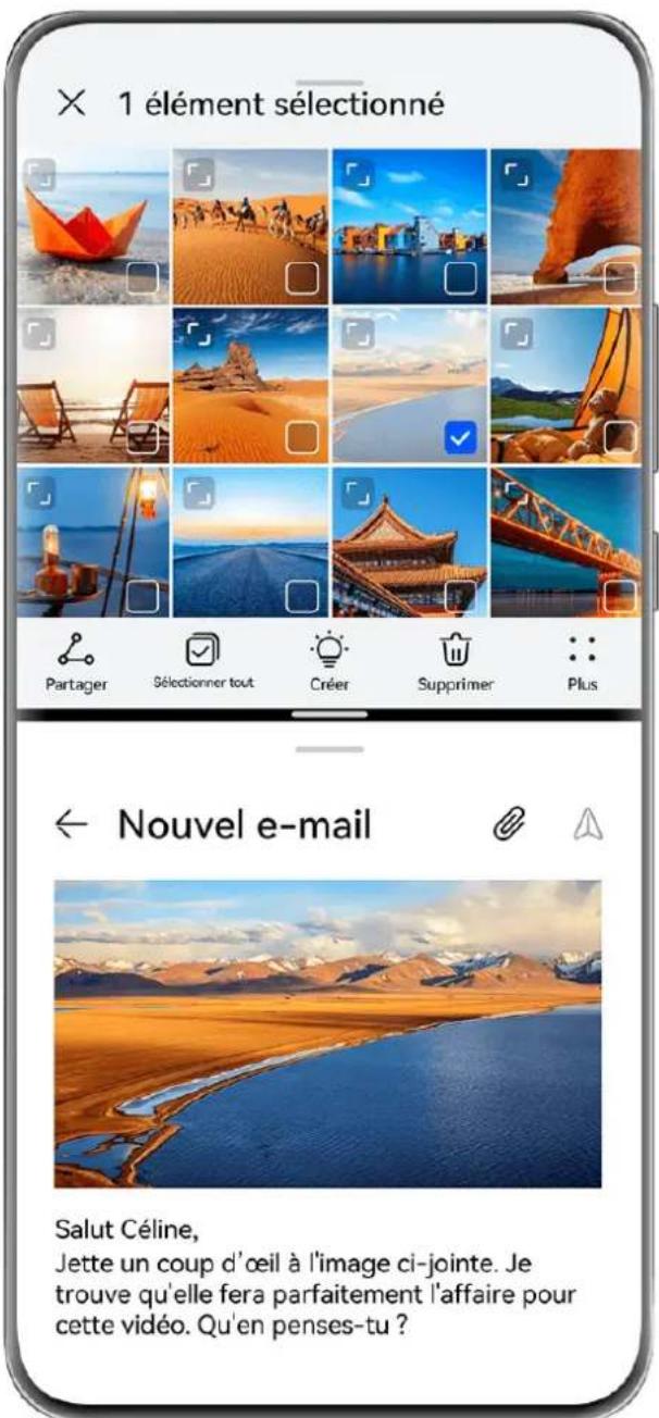 HUAWEI Mate 50 Pro - Partitionner l'écran pour effectuer plusieurs tâches - 1