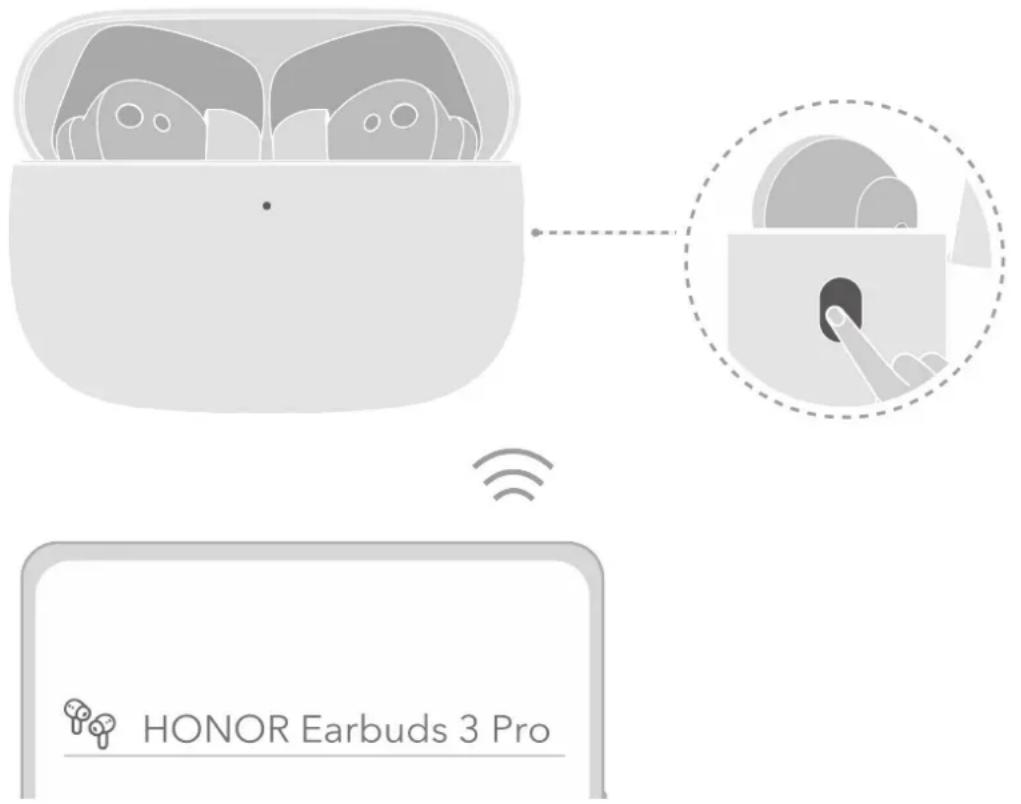 HONOR Earbuds 3 Pro - Association et schéma de connexion - 1