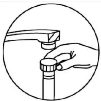Wolkenstein WDW147FI TD - Installation of the water inlet hose(for cold water - 1