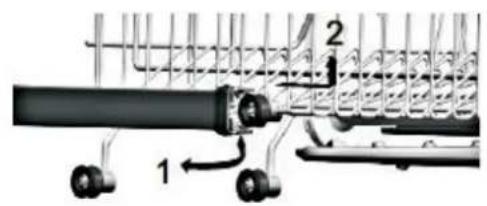 Wolkenstein WDW147FI TD - Adjusting of the upper rack - 1