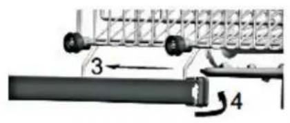 Wolkenstein WDW147FI TD - Adjusting of the upper rack - 2