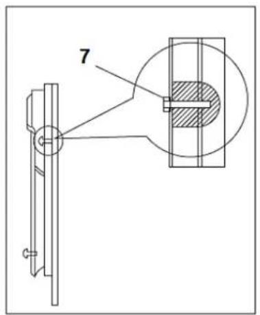 Wolkenstein WDW147FI TD - Fixation du panneau de porte - 2