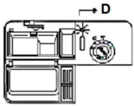 Wolkenstein WDW147FI TD - Filling of the rinse aid container - 2