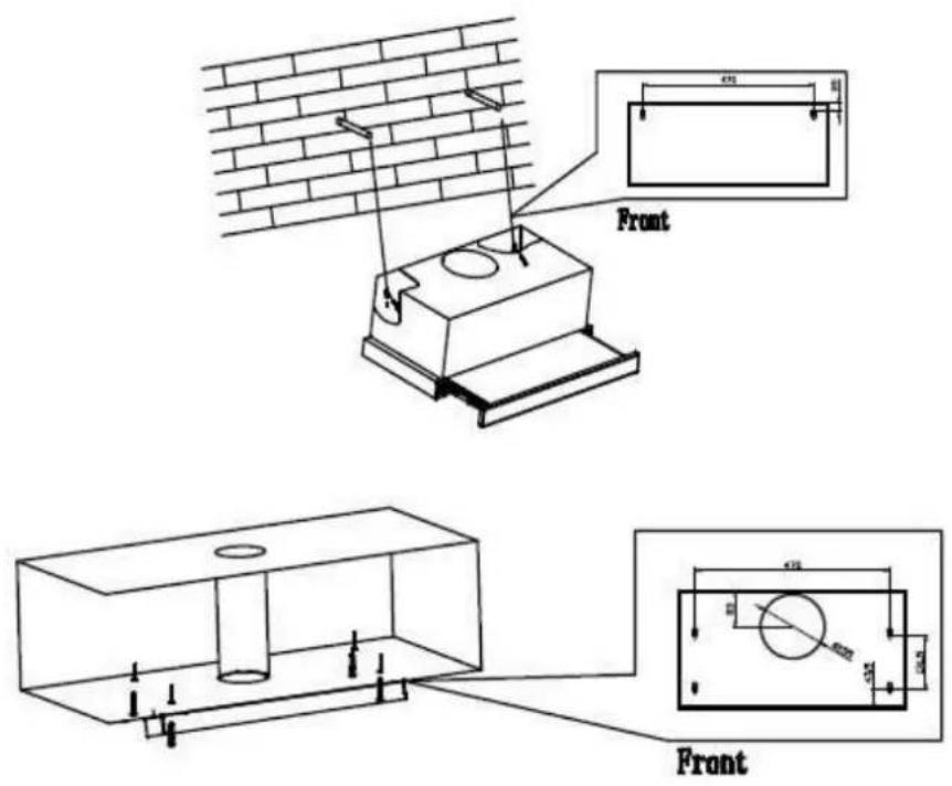 PKM FS160BSPY - Installation, option 2 / below furniture (fig.2): - 1