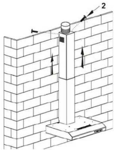 PKM UBH5000H2 - Befestigung des Kamins - 3