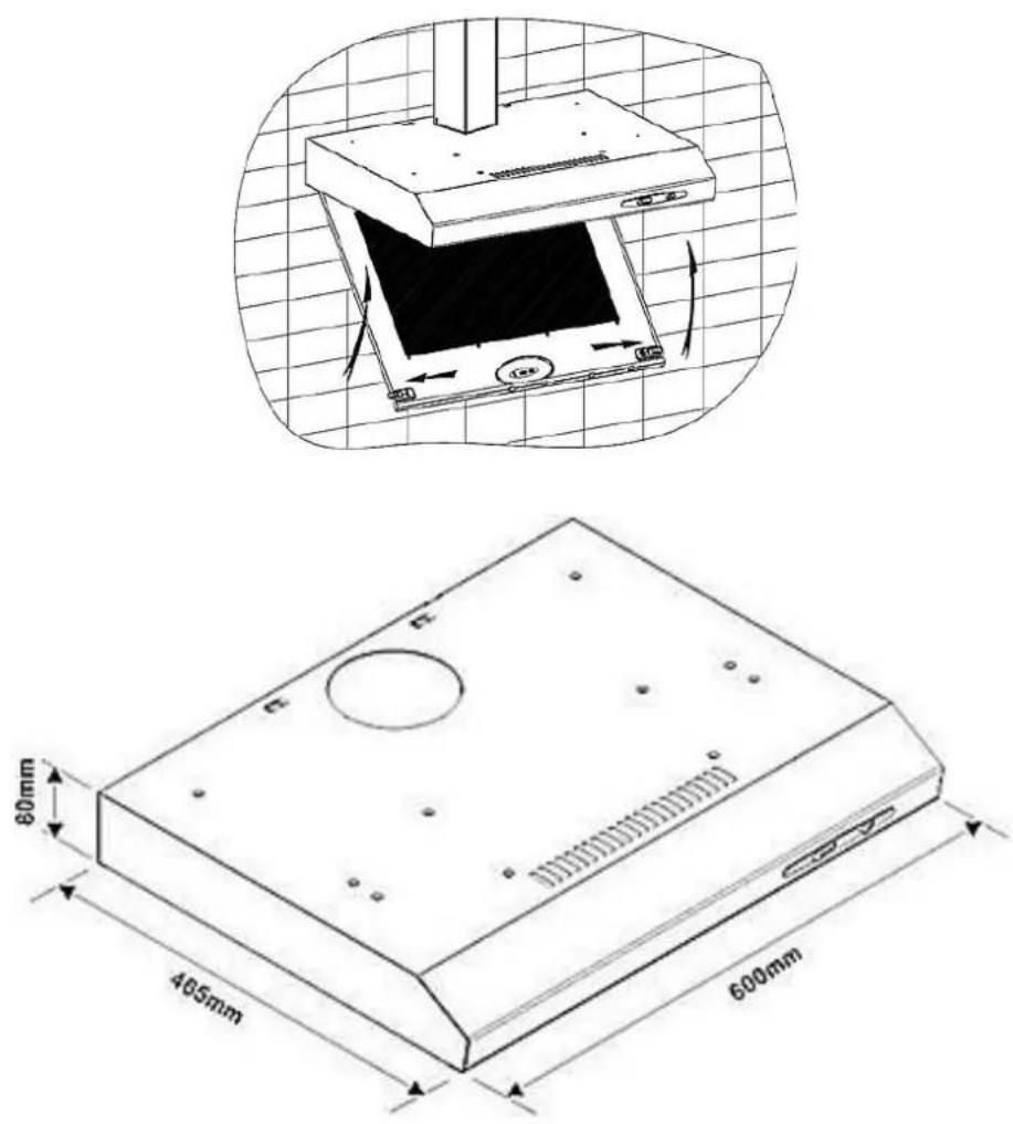 PKM UBH5000H2 - L'installation sur un placard. - 14