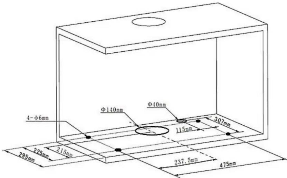PKM UBH5000H2 - Installatie op een kast. - 1