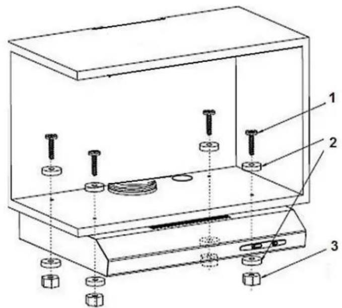 PKM UBH5000H2 - Installation on a cupboard. - 2