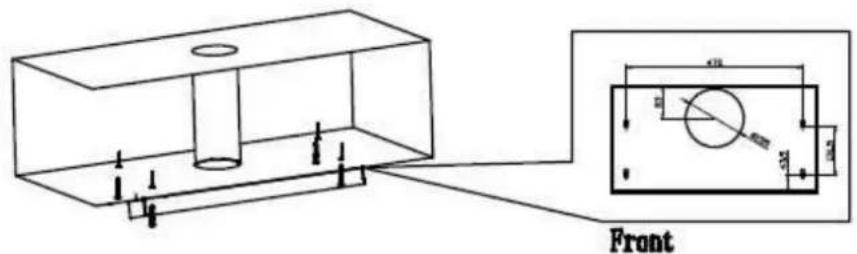 PKM BFS160BSPY - Installation, option 2 / au-dessous du placard (dessin no 2): - 2