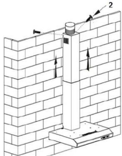 PKM KHU602H - Befestigung des Kamins - 3