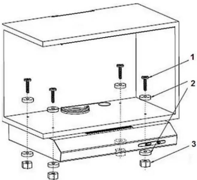 PKM KHU602H - Installation an einem Schrank. - 2