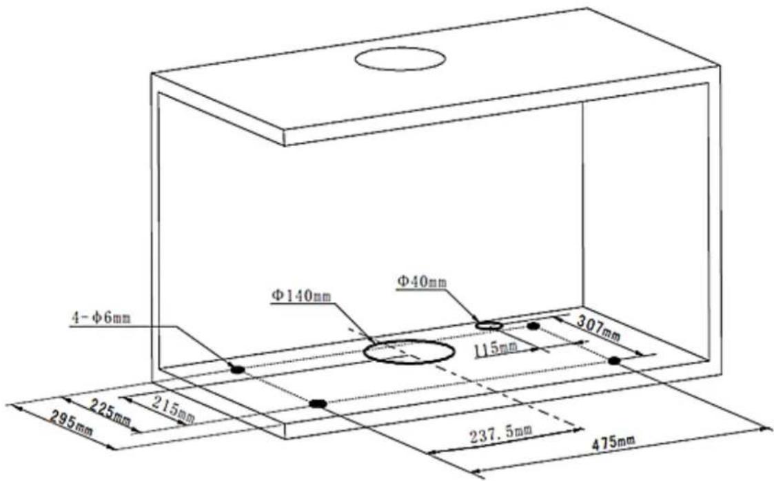 PKM KHU602H - Installatie op een kast. - 1