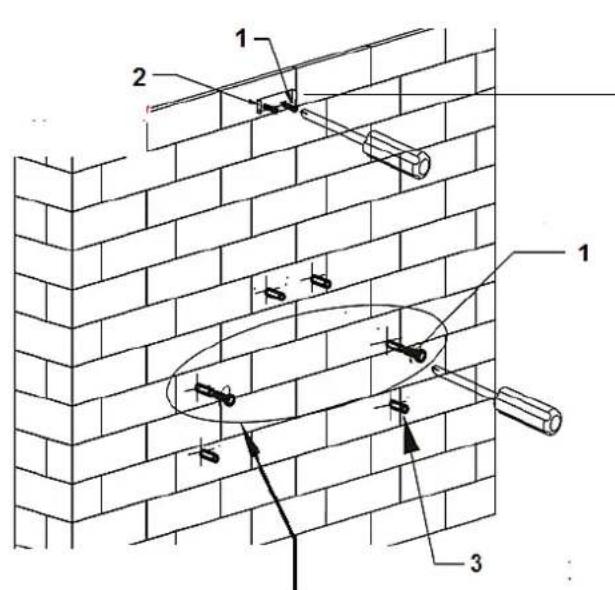PKM KHU602H - Wall-installation (needed equipment available as an option). - 1