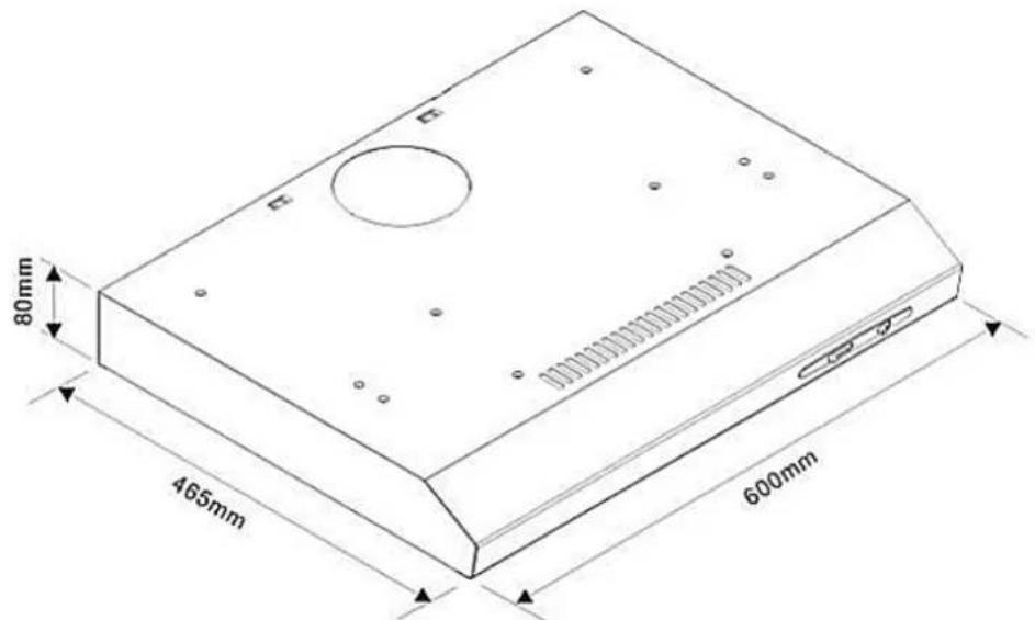 PKM KHU602H - Installatie op een kast. - 15