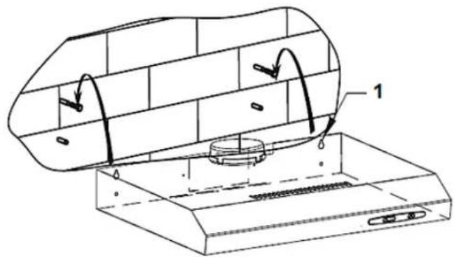 PKM KHU602H - Installatie op een kast. - 9