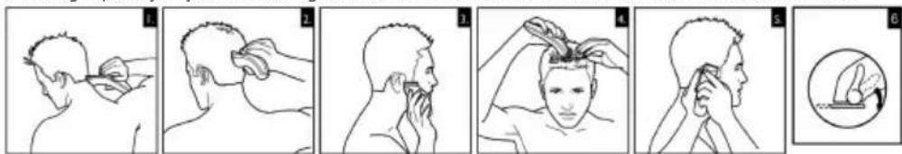 SINBO SHC 4374 - INSTRUCTIONS FOR HAIR CUTTING - 1