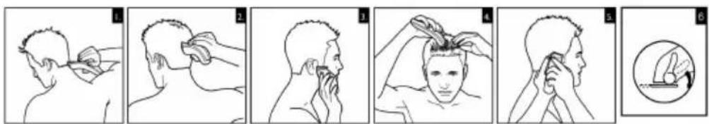 SINBO SHC 4374 - INSTRUCCIONES PARA EL CORTE DE PELO - 1