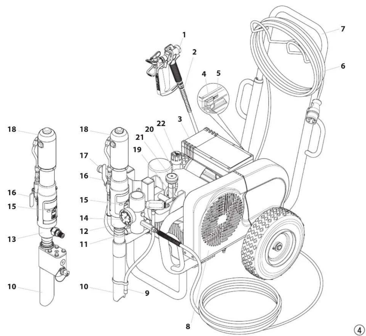 WAGNER HeavyCoat 950 G SSP - Figura illustrativa apparecchi HC con motore elettrico - 1